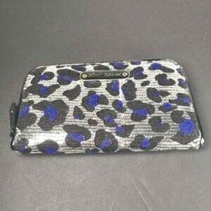Betsey Johnson Silver Sequin Wallet/clutch